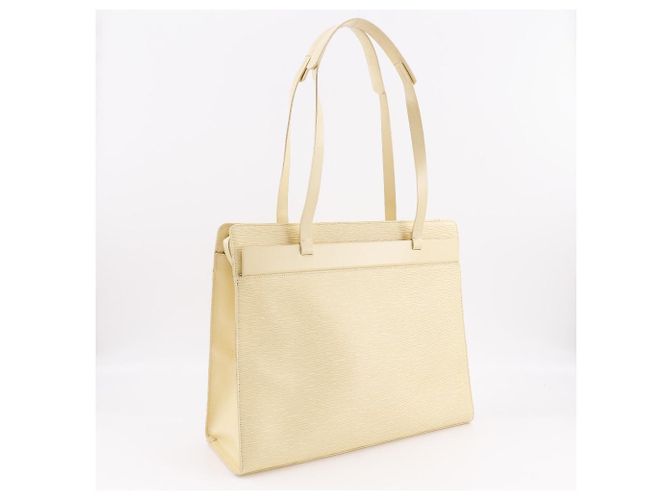 Borsa Tote Croisette PM in pelle Epi Louis Vuitton Beige - vista 3