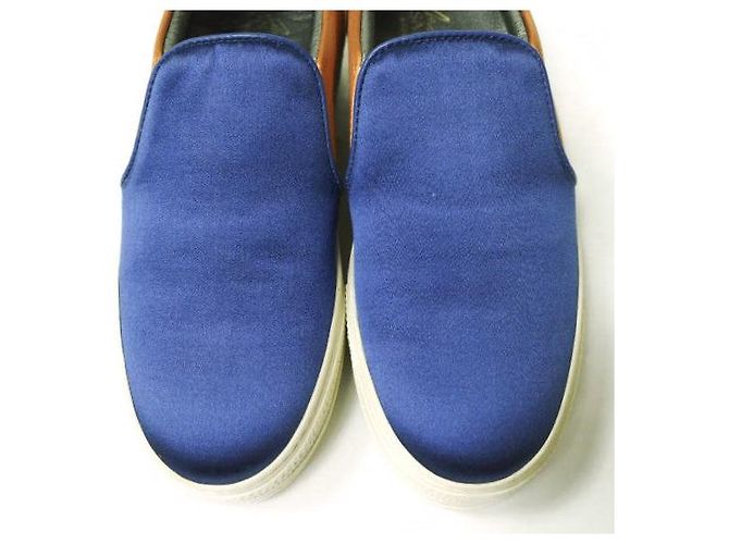 Autre Marque Joshua Sanders SATIN SLIP-ON Sneaker Blau Orange - Ansicht 5