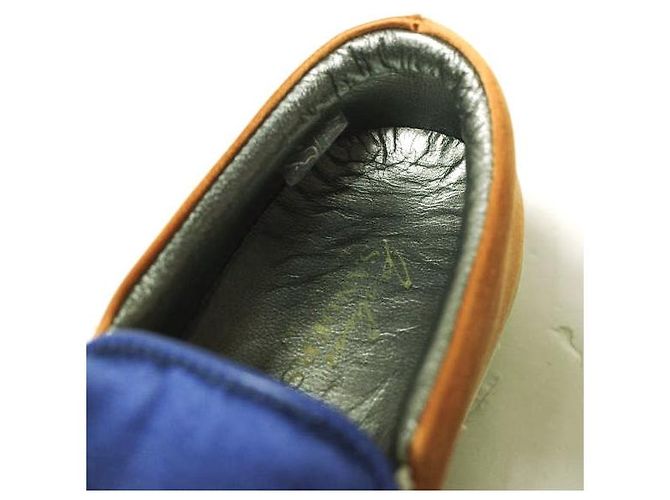 Autre Marque Joshua Sanders SATIN SLIP-ON Sneaker Blau Orange - Ansicht 6