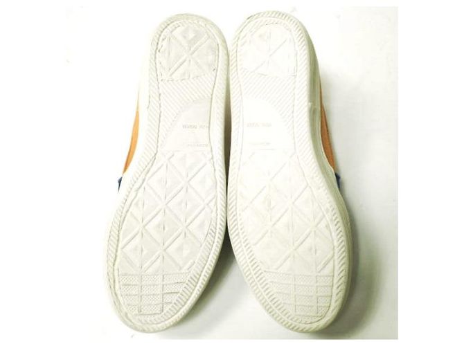 Autre Marque Joshua Sanders SATIN SLIP-ON Sneaker Blau Orange - Ansicht 8
