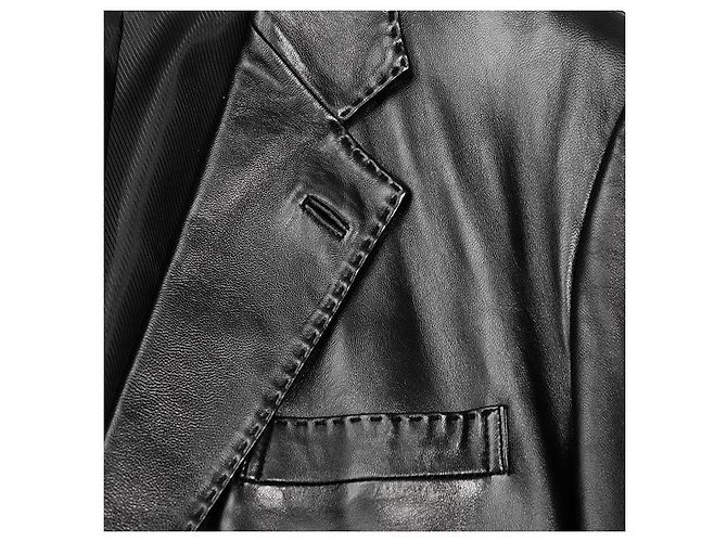 Chaqueta de piel de cordero Balmain Paris Negro - vista 13