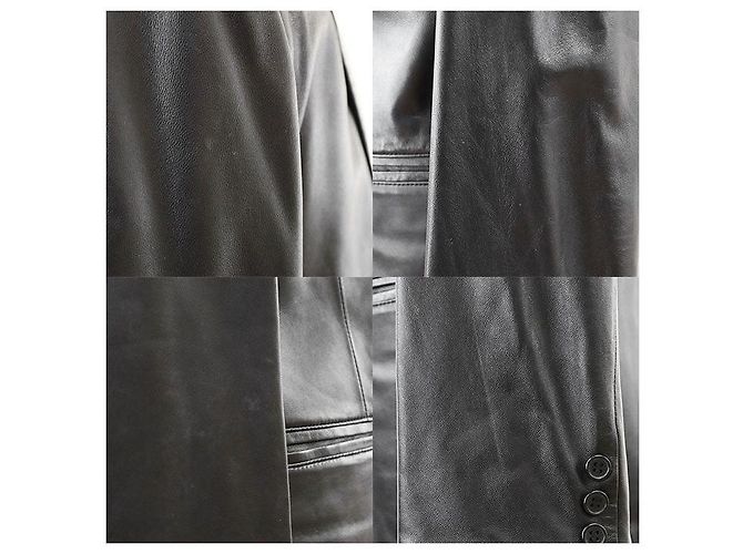 Chaqueta de piel de cordero Balmain Paris Negro - vista 4