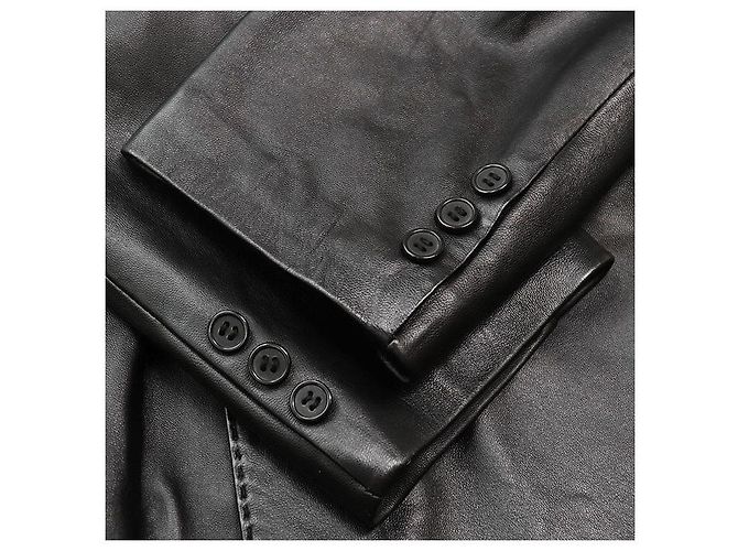 Chaqueta de piel de cordero Balmain Paris Negro - vista 5