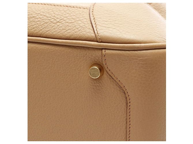 Borsa Hermès Omnibus GM in taurillon Clémence e lana Beige - vista 18