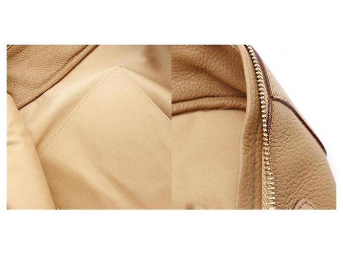 Borsa Hermès Omnibus GM in taurillon Clémence e lana Beige - vista 20