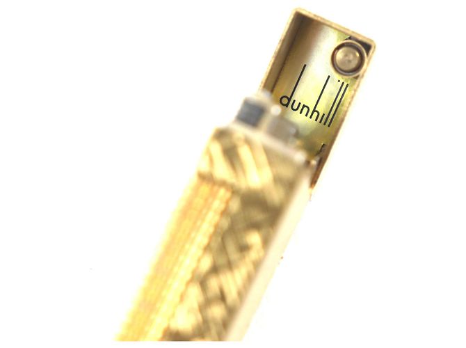 Alfred Dunhill Briquet à motif intégral Dunhill Square Doré - vue 5