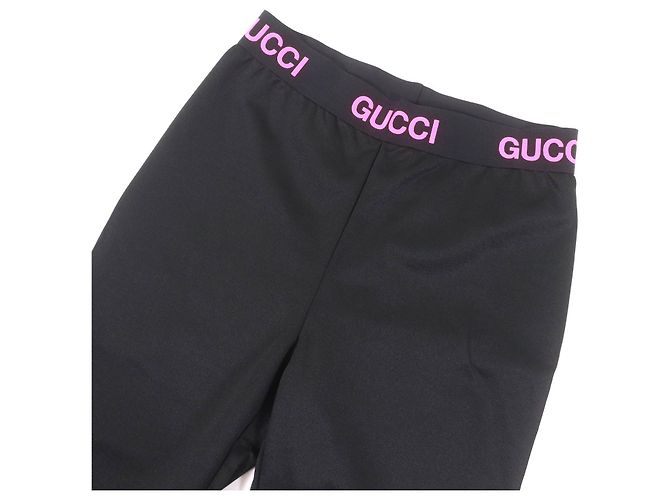 Shorts da biker in cotone con design del logo Gucci Nero - vista 3
