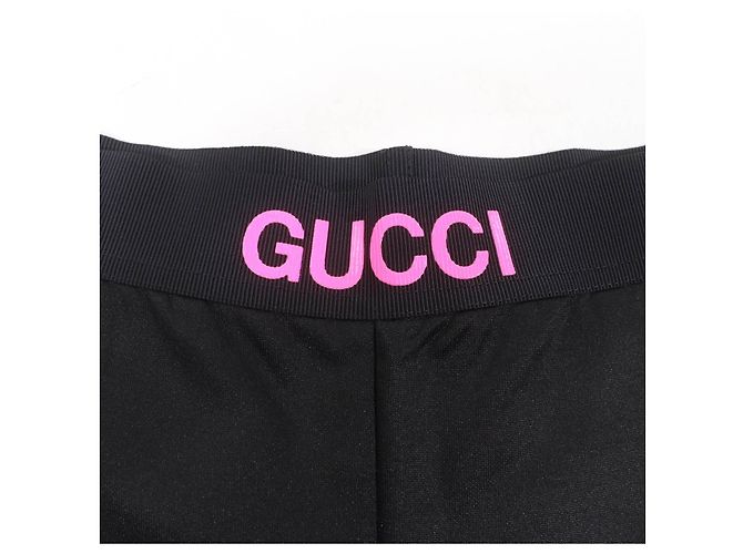 Shorts da biker in cotone con design del logo Gucci Nero - vista 6