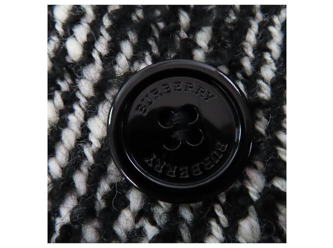 Burberry London Nova check Mohair Wool Coat Black - view 6