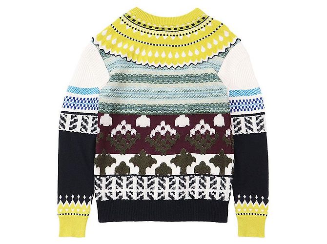 Pullover in cashmere e lana Burberry Multicolore - vista 6