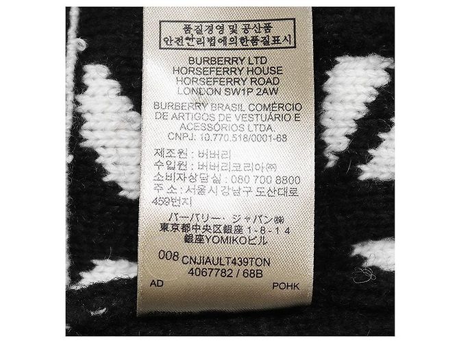 Pullover in cashmere e lana Burberry Multicolore - vista 9