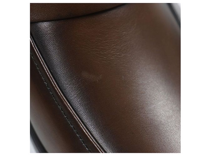 Autre Marque Berluti Refret Patina Leder Slipper Braun - Ansicht 11
