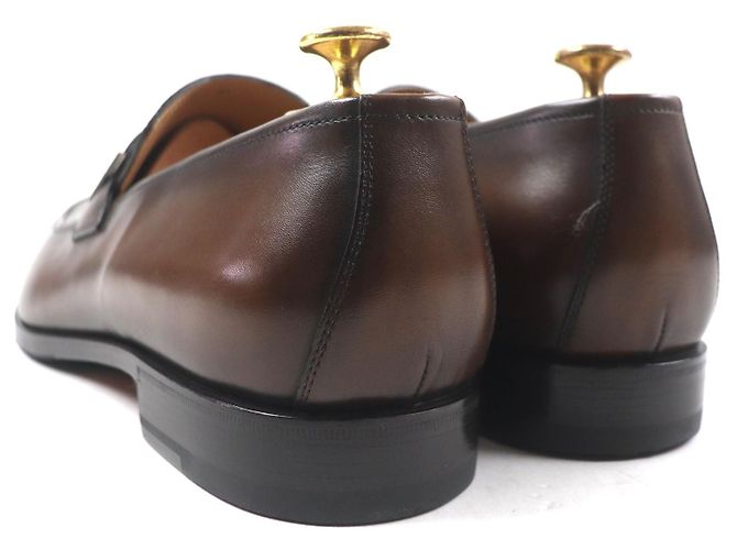 Autre Marque Berluti Refret Patina Leder Slipper Braun - Ansicht 4