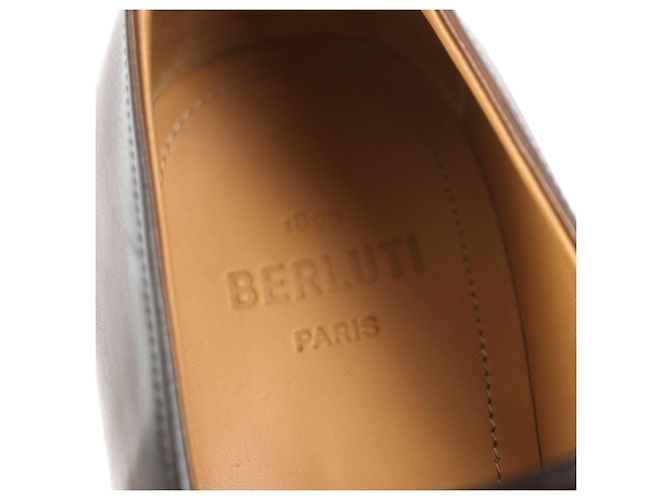 Autre Marque Berluti Refret Patina Leder Slipper Braun - Ansicht 8