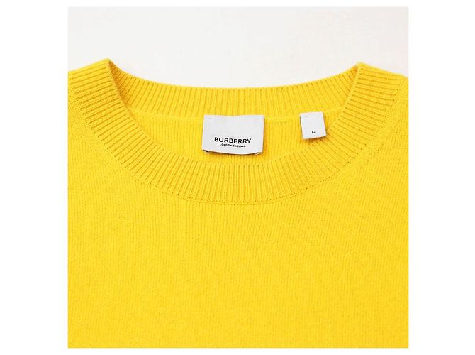 Burberry Kaschmir-Mix Pullover Gelb - Ansicht 2