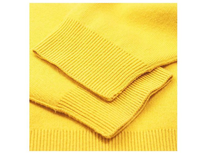 Burberry Kaschmir-Mix Pullover Gelb - Ansicht 4