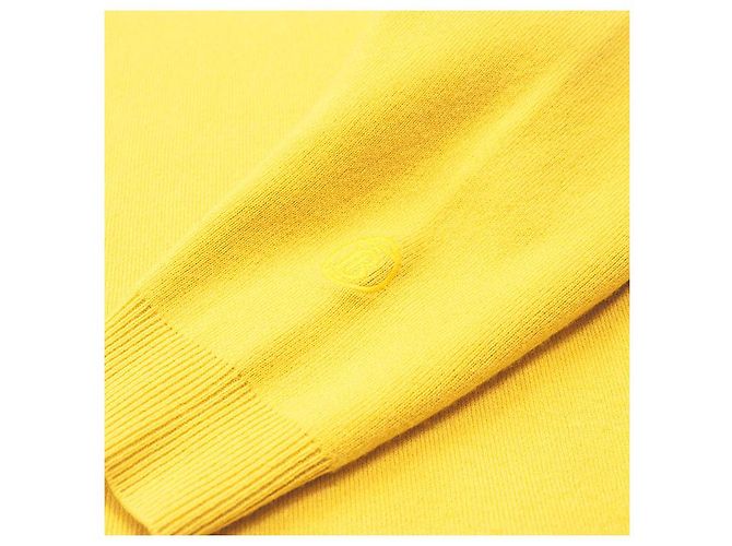 Burberry Kaschmir-Mix Pullover Gelb - Ansicht 5