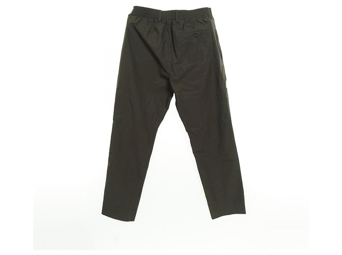 Pantalones de algodón Hermès Verde - vista 2