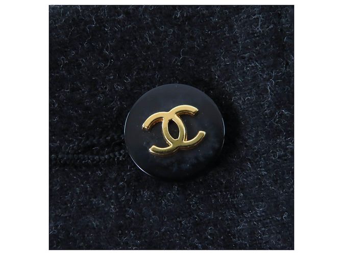 Gonna con Bottone COCO di Chanel Grigio Grigio antracite - vista 6