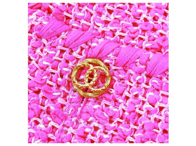 Chaqueta de algodón tweed COCO Mark de Chanel Rosa - vista 6