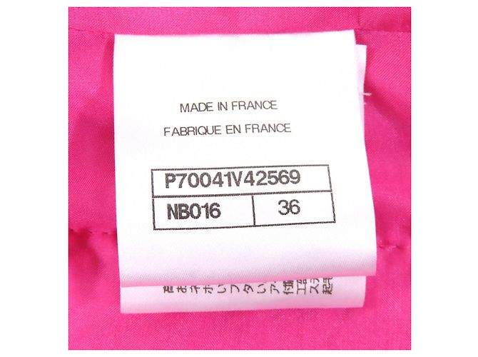 Chaqueta de algodón tweed COCO Mark de Chanel Rosa - vista 8