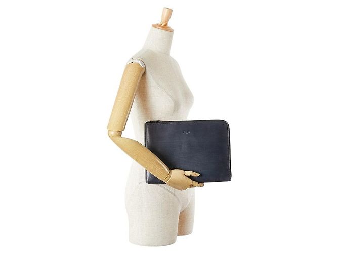 Bolso de mano de cuero Berluti Nino GM - vista 11