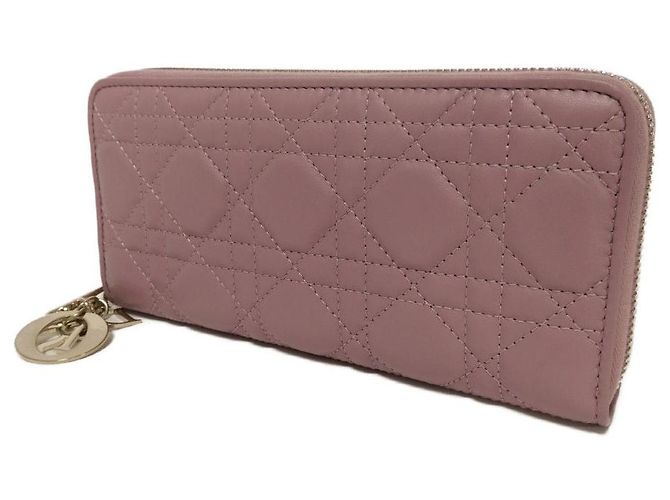 Dior Lady Dior Voyageur Lambskin Long Wallet - view 2