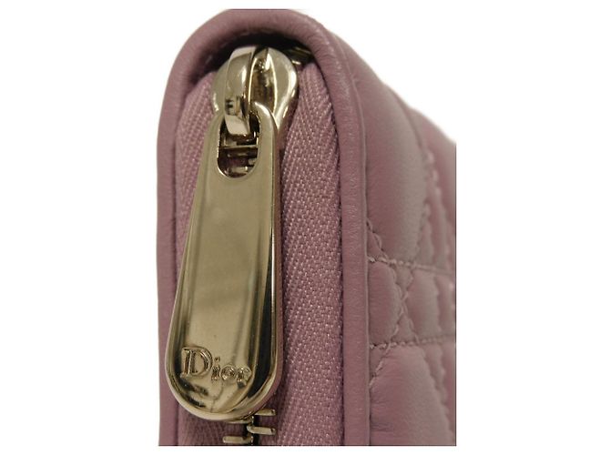 Dior Lady Dior Voyageur Lambskin Long Wallet - view 4
