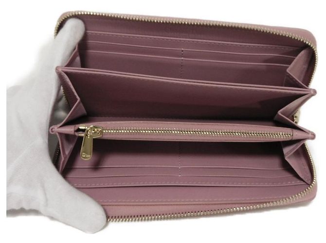 Dior Lady Dior Voyageur Lambskin Long Wallet - view 5