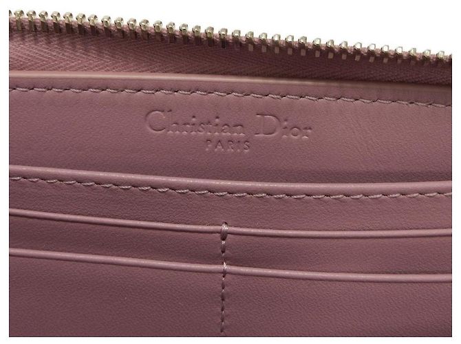 Dior Lady Dior Voyageur Lambskin Long Wallet - view 6