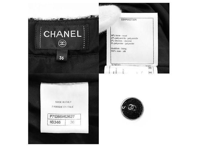 Chanel P71285 Wollmischung Hose Schwarz - Ansicht 10