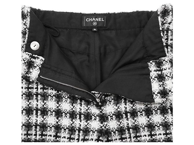 Chanel P71285 Wollmischung Hose Schwarz - Ansicht 4