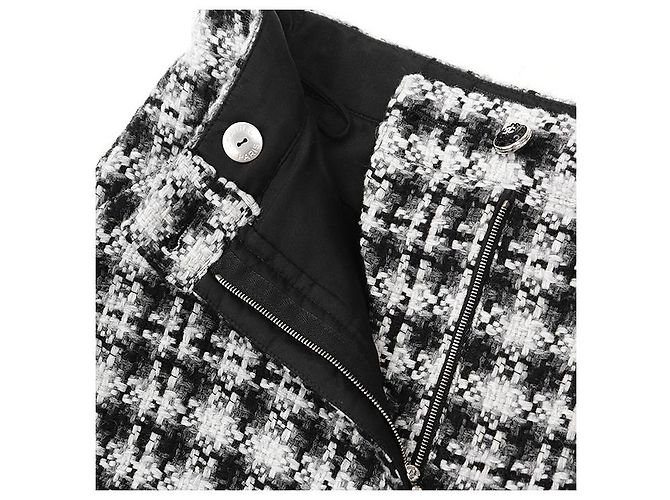 Chanel P71285 Wollmischung Hose Schwarz - Ansicht 5