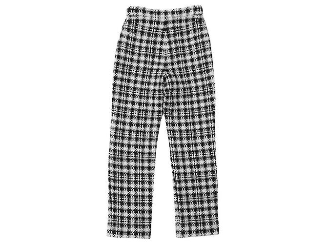 Chanel P71285 Wollmischung Hose Schwarz - Ansicht 8