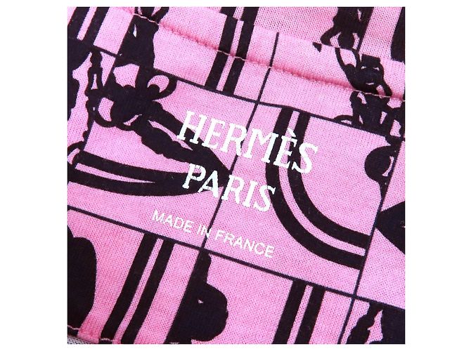 Hermès Camiseta Ceremonial Bride de Gala Hermes Rosa Azul marino - vista 5