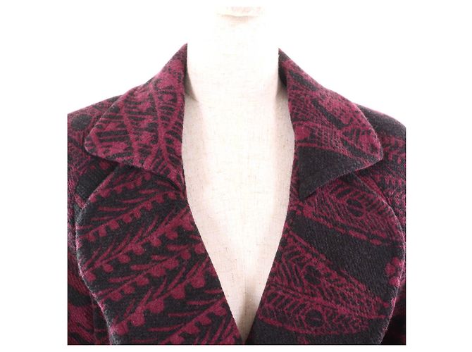 Autre Marque Chaqueta de doble botonadura con estampado total LEONARD FASHION Púrpura - vista 4