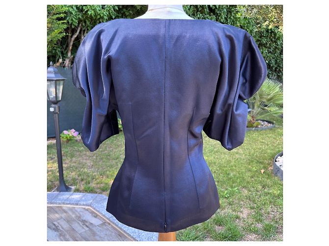 Top Jacquemus per Donna in Ottime Condizioni Blu Marino Collo a V L'Amore di un Gitano - vista 3