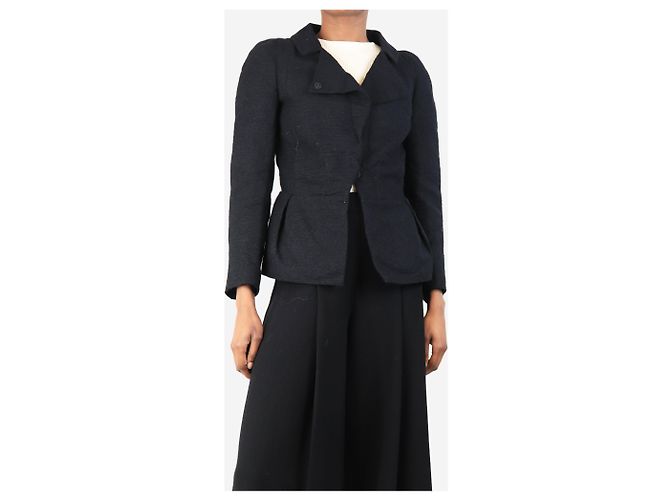 Marni Schwarze Alpaka-Jacke - Größe UK 6 - Ansicht 3