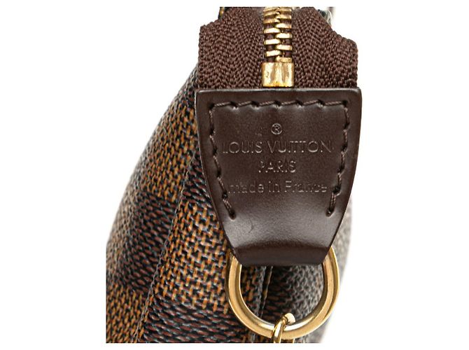 Pochette Accessorio Mini Damier Louis Vuitton Marrone - vista 7