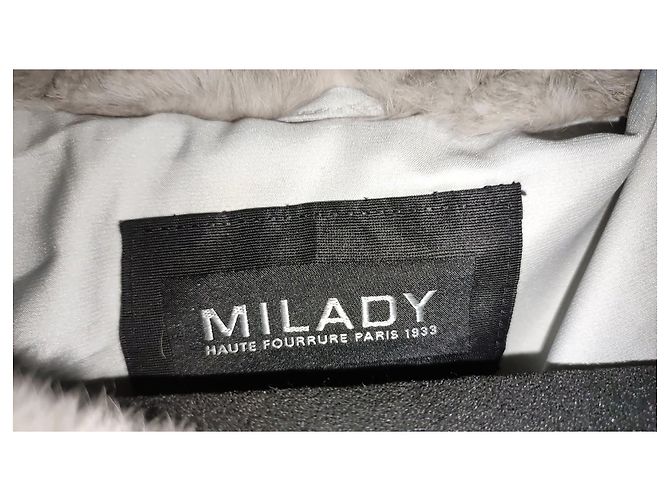 Milady Kurze Jacke aus Raccoon Fell beige - Ansicht 3