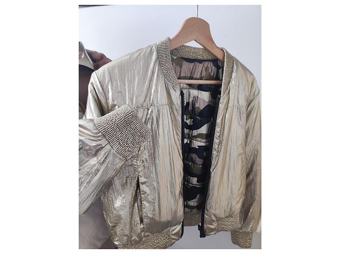 Giacca reversibile oro e camo Zapa D'oro - vista 2