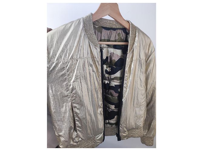 Giacca reversibile oro e camo Zapa D'oro - vista 3