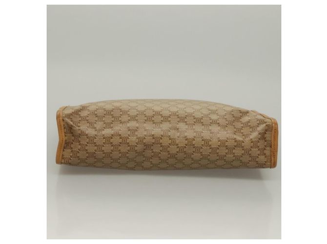 Céline Clutch Pochette Celine Macadam Beige - vista 7