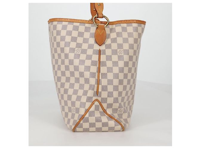 Borsa Louis Vuitton Delightful NM Damier MM Bianco - vista 3