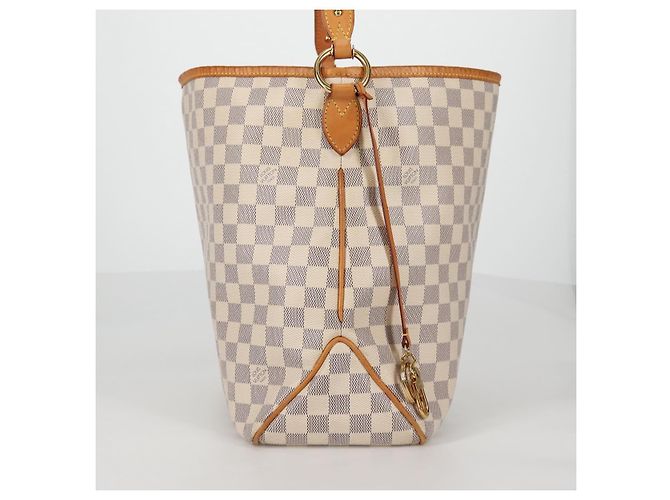 Borsa Louis Vuitton Delightful NM Damier MM Bianco - vista 4