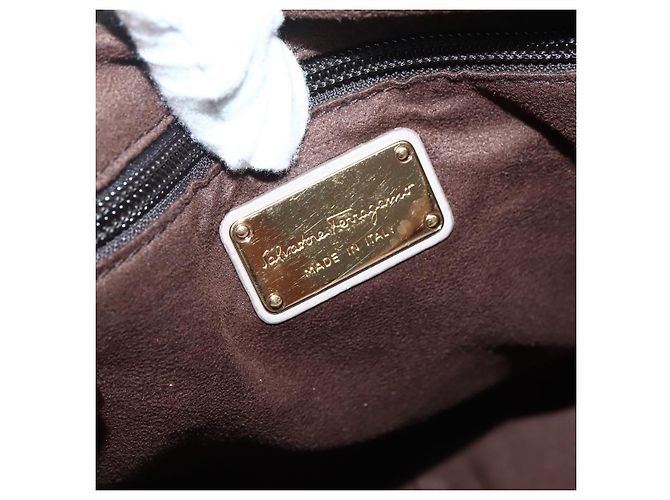 Salvatore Ferragamo Vala Pelle Beige - vista 6