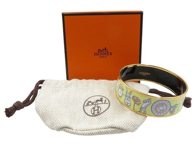 Bracciale GM in smalto Hermès - Tè per due Giallo - vista 3