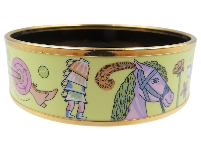 Bracciale GM in smalto Hermès - Tè per due Giallo - vista 4