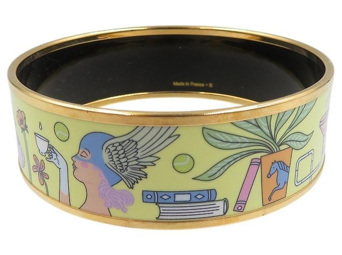 Bracciale GM in smalto Hermès - Tè per due Giallo - vista 5