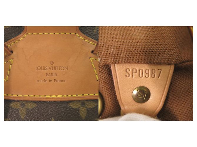 Zaino Montsouris MM Louis Vuitton Marrone Monogramma - vista 10
